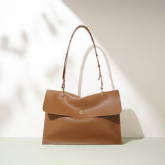 flap shoulder bag with adjustable strap – SIENNA