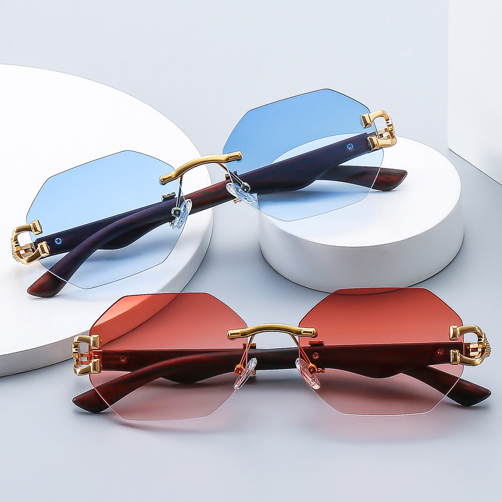 octagonal sunglasses with dragon arms – ASTRAZ