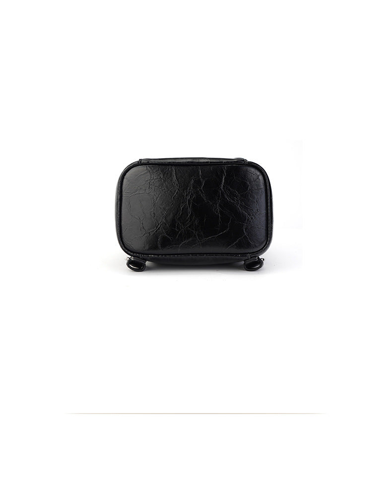 mini structured backpack with rounded flap - LIXA