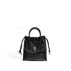 drawstring mini tote with top handles - RUBYK