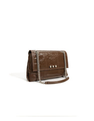 quilted flap shoulder bag with chain straps – LIVIJA