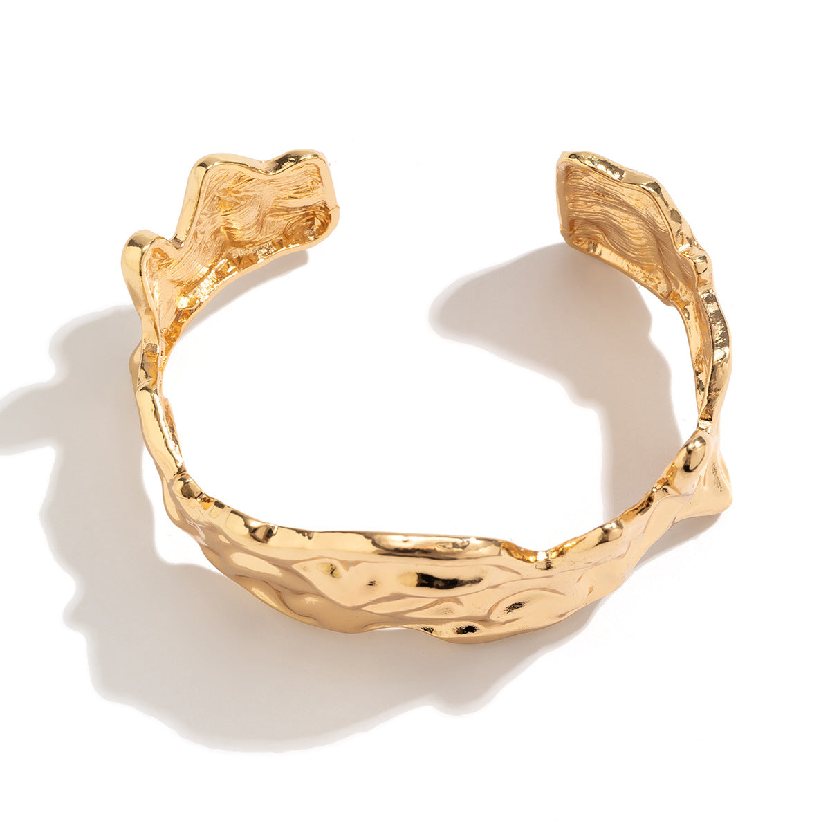 molten textured jewelry set with sculpted edges – ASTRA