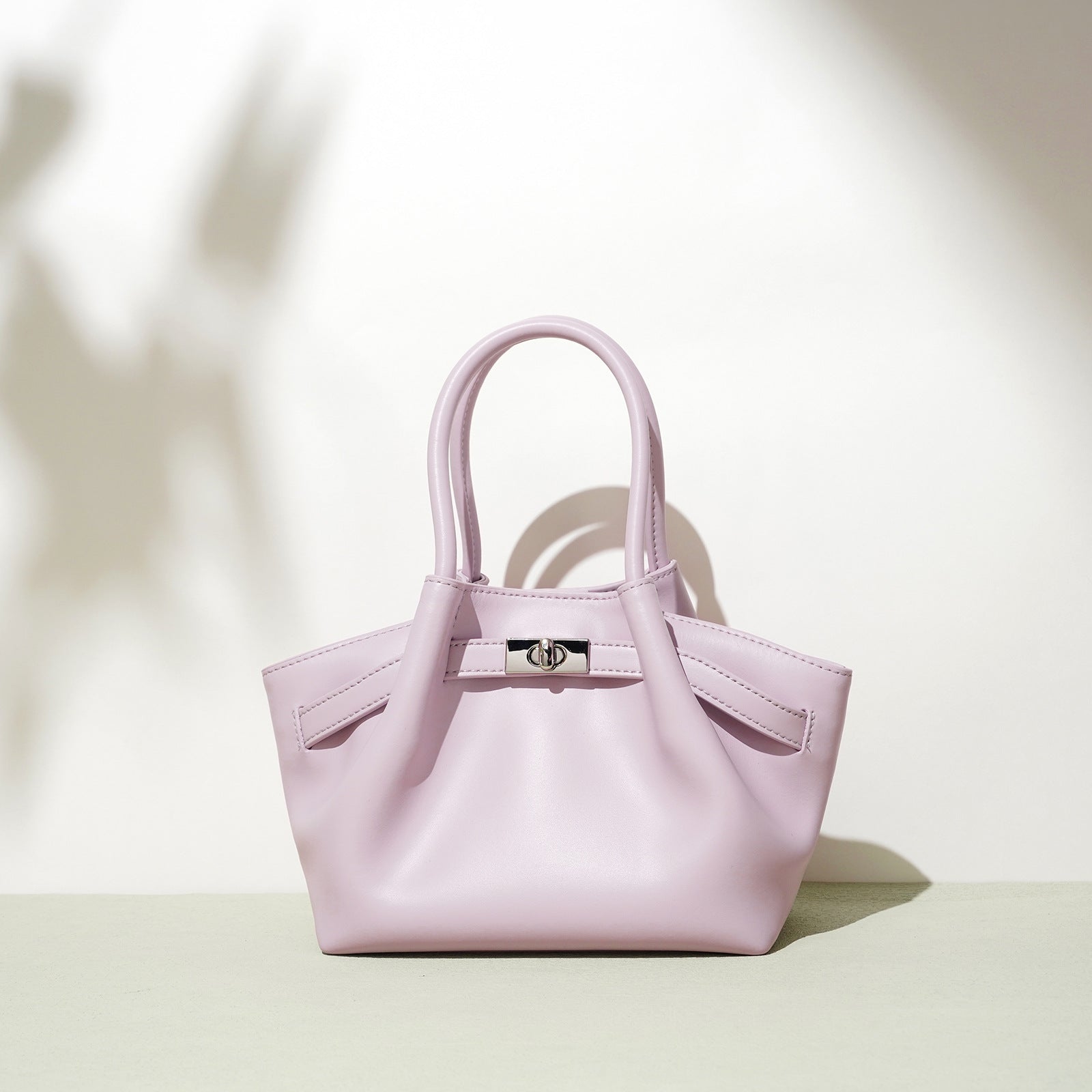 soft-structured mini tote with turn-lock – LILC