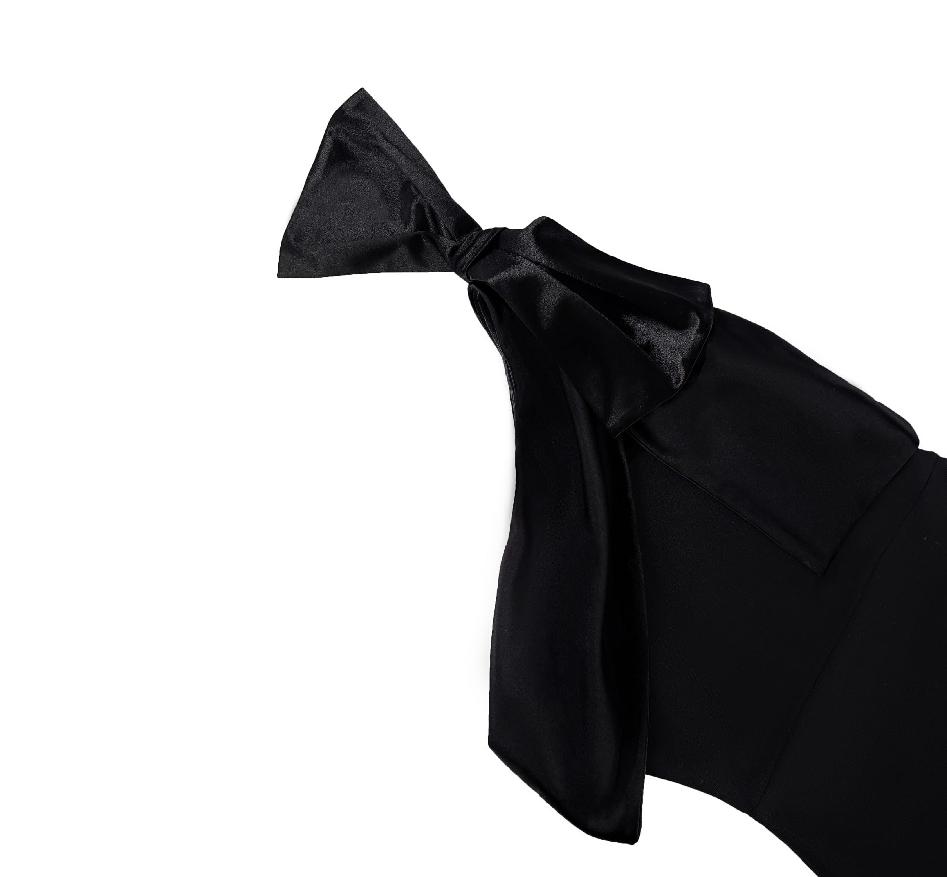 one-shoulder gown with statement bow – JOOK