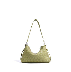 woven crescent shoulder bag with long strap – IVX