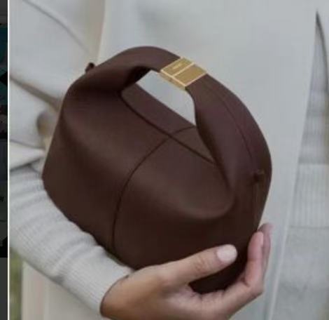 sculpted mini crossbody in pebble taupe – NORWA