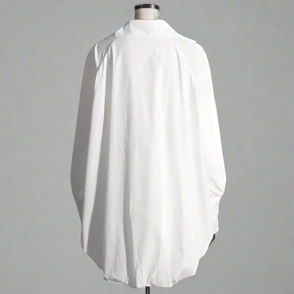 long-sleeve cropped blouse with ruched hem - Fenok