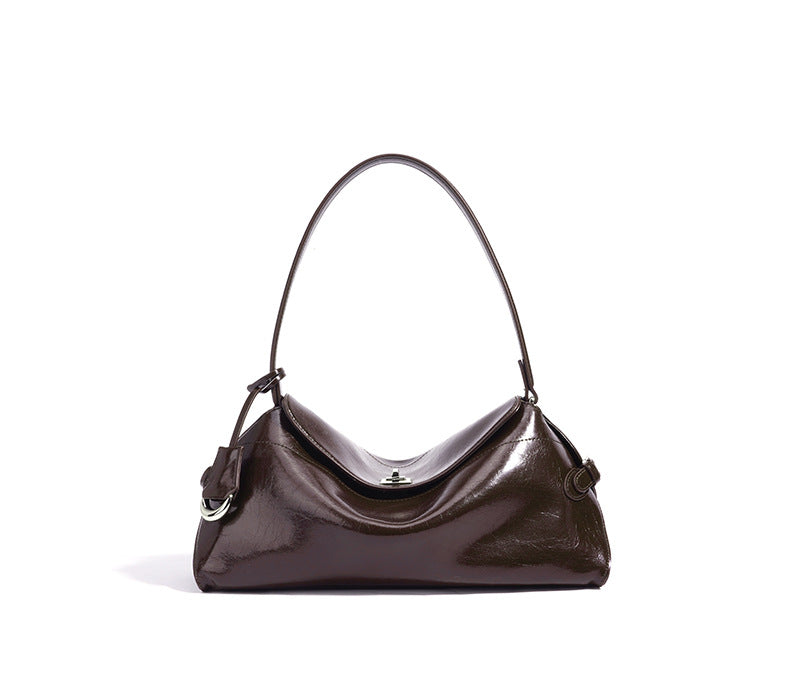glossy curved-structure shoulder bag – CELINE