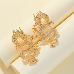 gold dragon statement earring – ZENRA