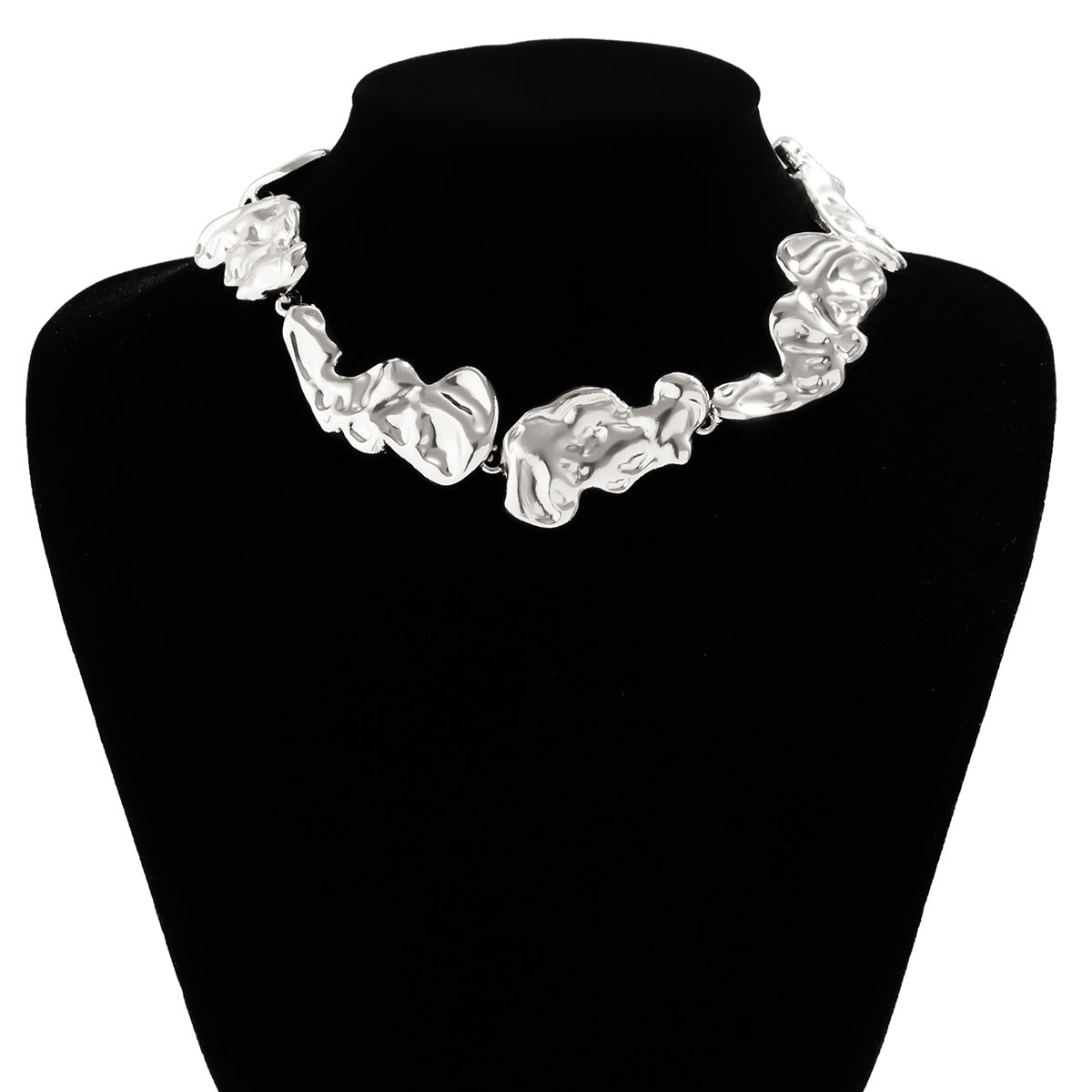 molten textured jewelry set with sculpted edges – ASTRA