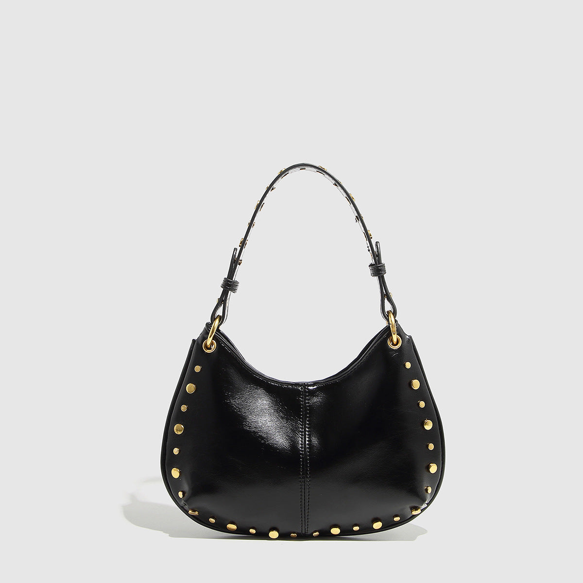 studded crescent shoulder bag – VIXEN