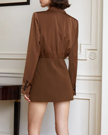 Double-breasted blazer dress - Ekugy