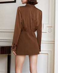 Double-breasted blazer dress - Ekugy