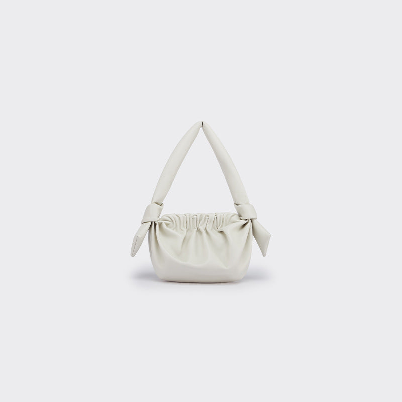 ruched shoulder bag with knotted handle - BELXE
