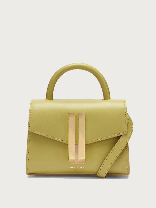 mini top-handle bag with gold bar clasp – CELENE