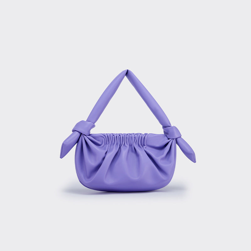 ruched shoulder bag with knotted handle - BELXE