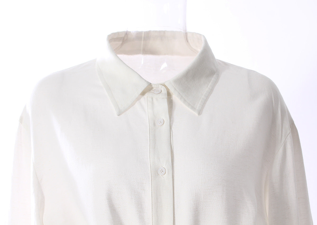 long-sleeve shirt with oversized bow tie waist – CELINE