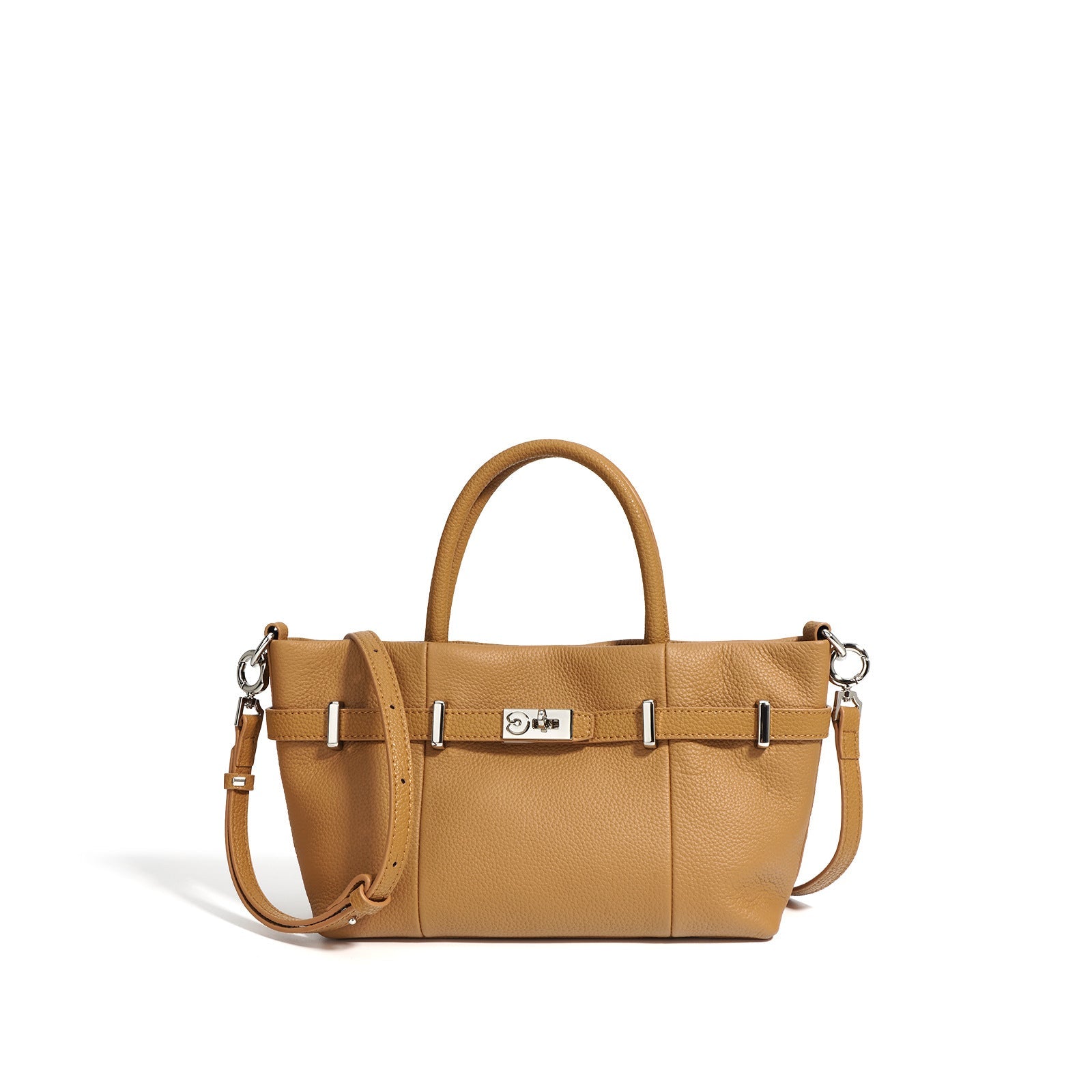 top-handle tote with buckle strap detail – NOIQ