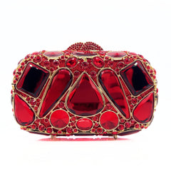 Clutch with amber gemstones and accents - Ashnu