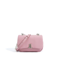 structured flap bag with chunky metal handle - JILLU