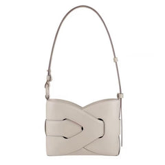 curved-hem shoulder bag with oversized knot detail – REA