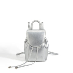 mini structured backpack with rounded flap - LIXA