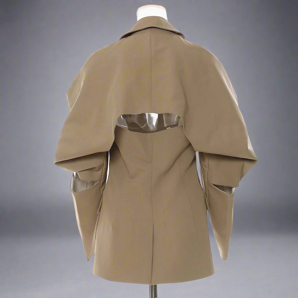 cut-out shoulder tailored blazer - Aadhirun