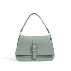 structured shoulder bag with buckle strap detail - NOIRU