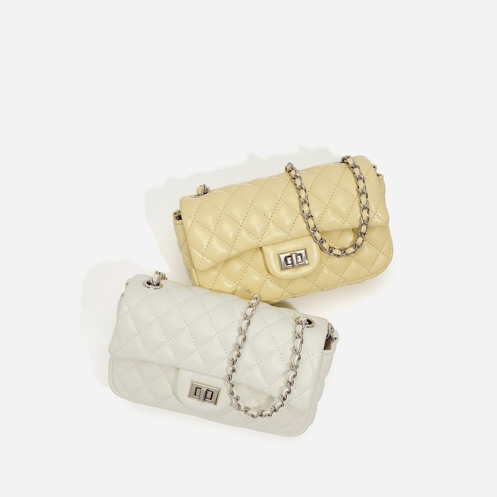 quilted flap mini shoulder bag with chain strap - GISELSE