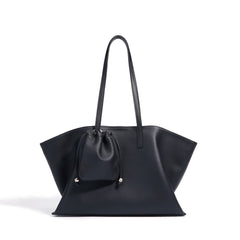 soft-structured tote bag with mini pouch – SANDRA