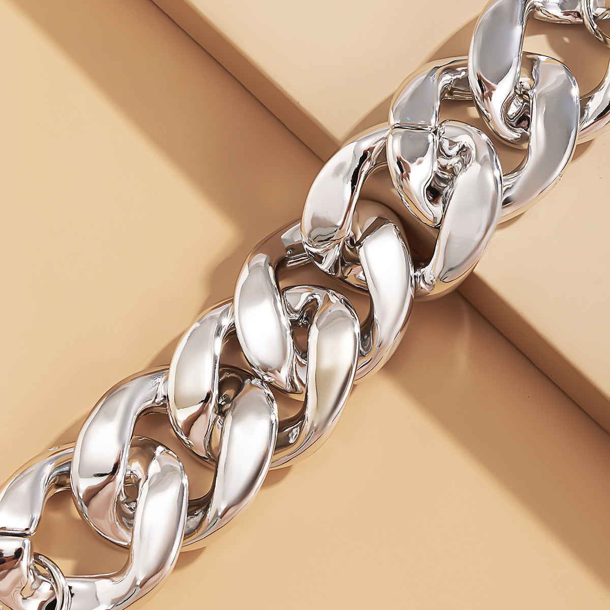 Exaggerated geometric metal jewelry chain handmade - PALSE