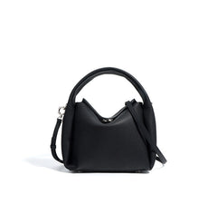 structured mini tote with folded top handle - FAYLE