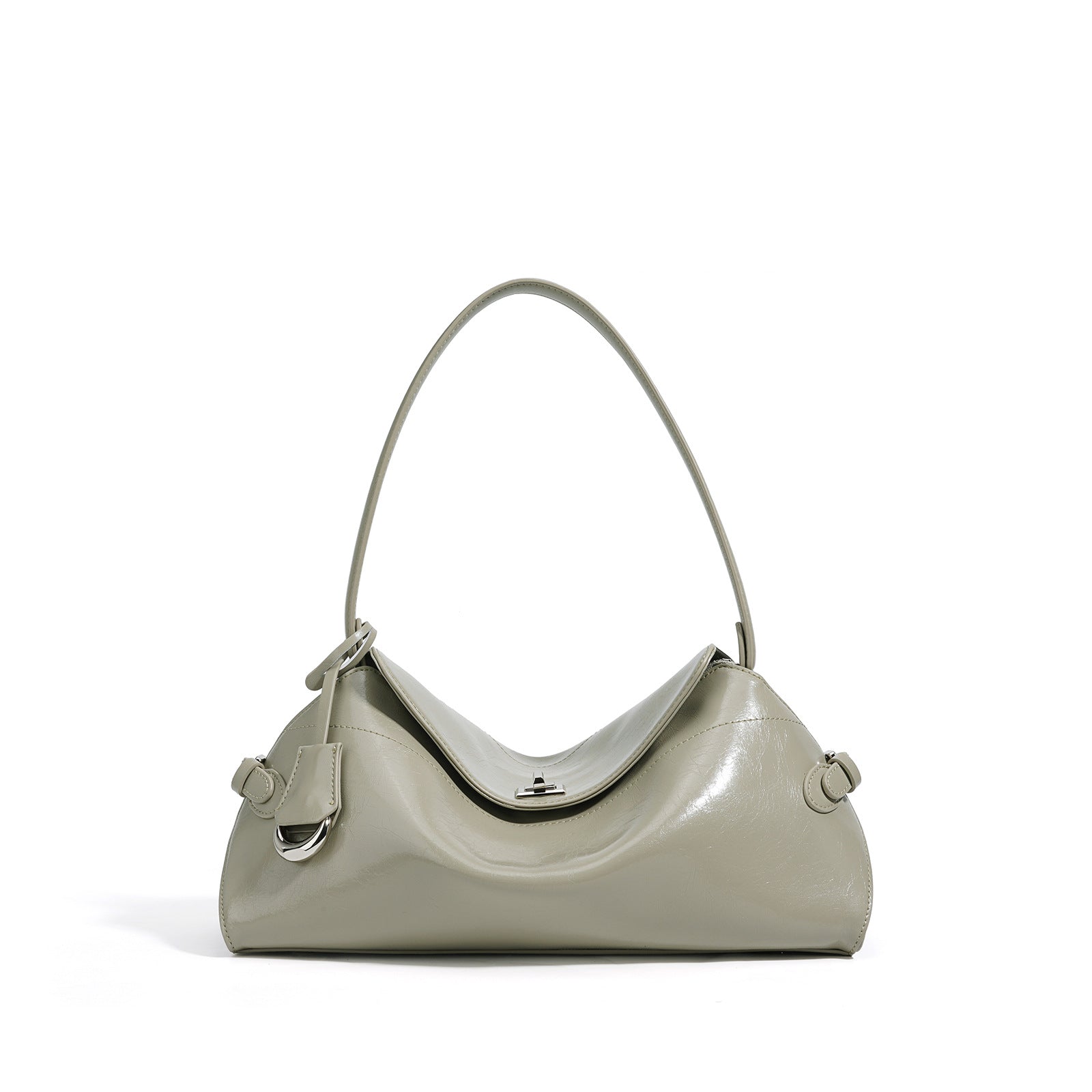 glossy curved-structure shoulder bag – CELINE