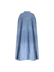Denim jacket with cape detail - Serti