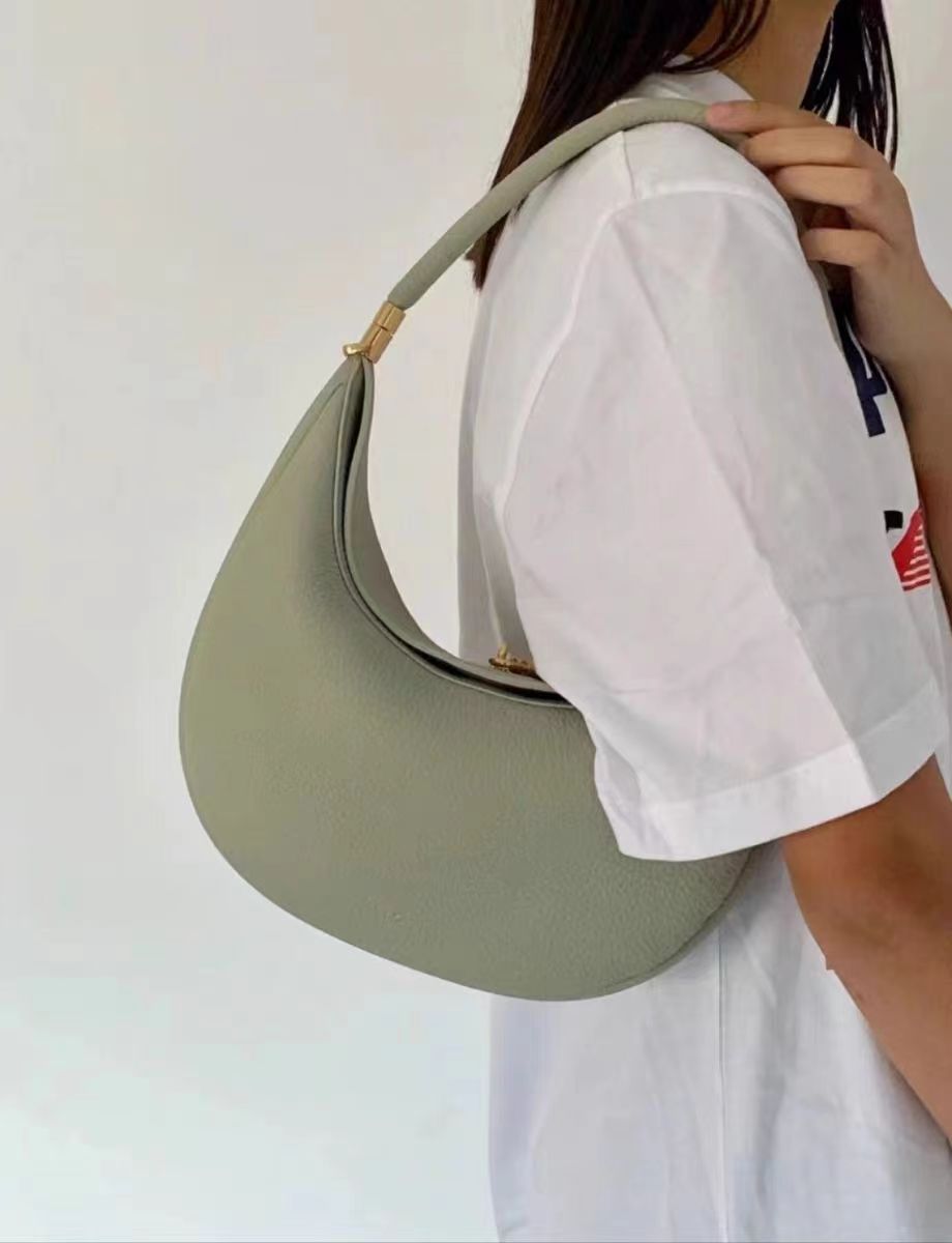 crescent hobo bag with gold hardware – MIRA