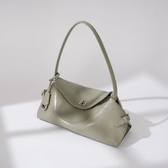 glossy curved-structure shoulder bag – CELINE