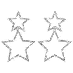 rhinestone star drop earrings – NOVAL
