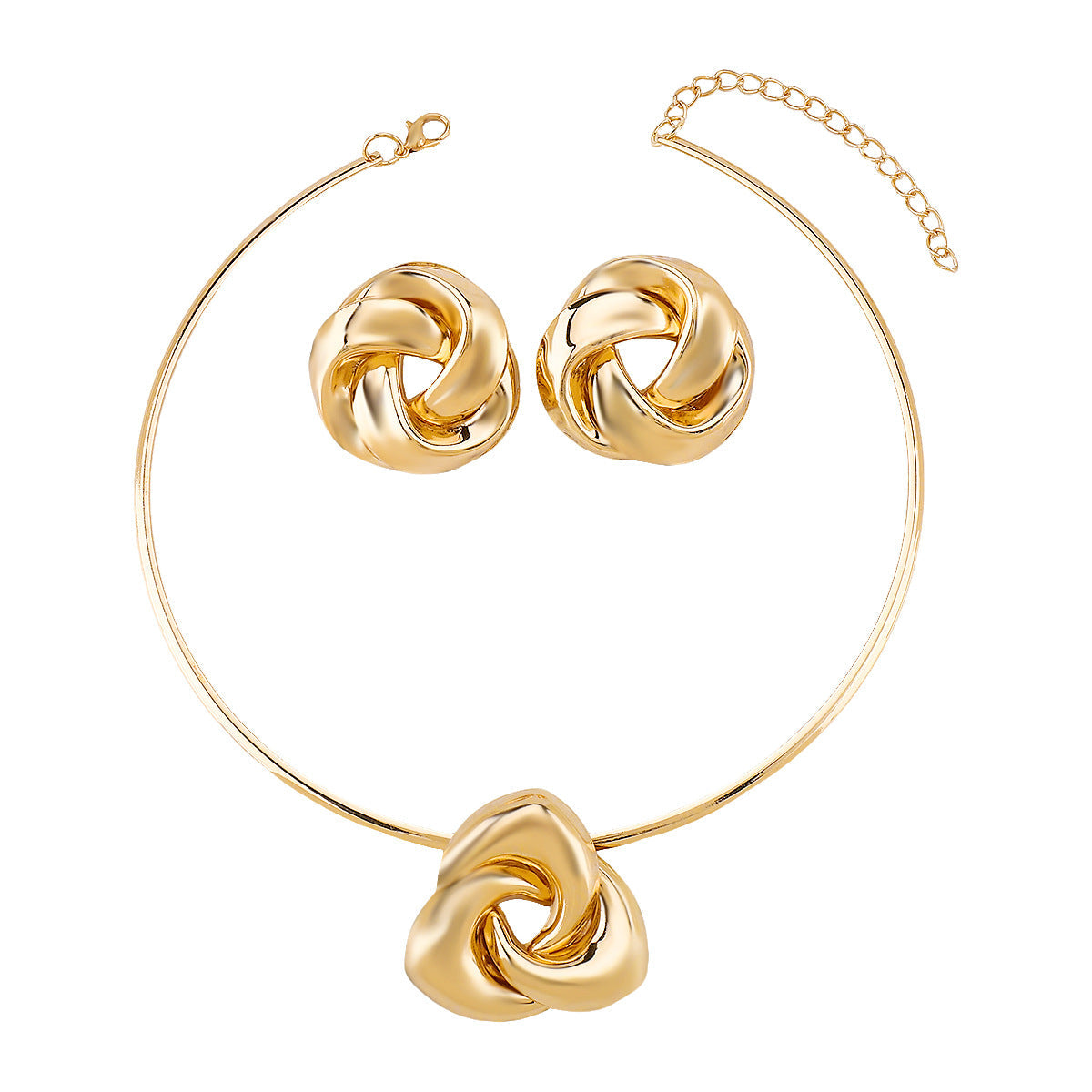 sculptural knot choker & earrings set – IOVA