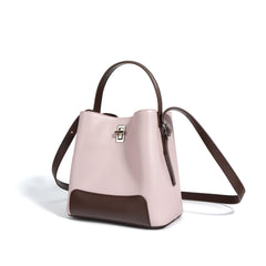 colorblock bucket bag with top handle – RUBY