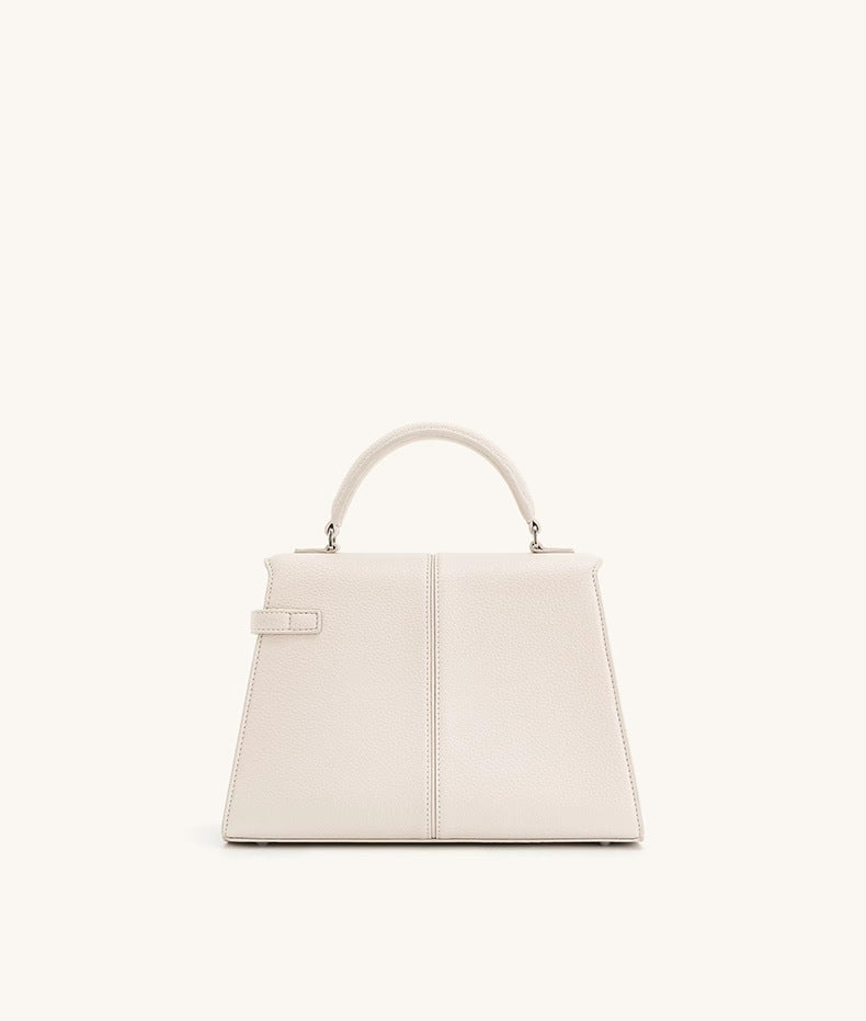 Structured Top-Handle Bag with Turn-Lock Closure – IVIIRY