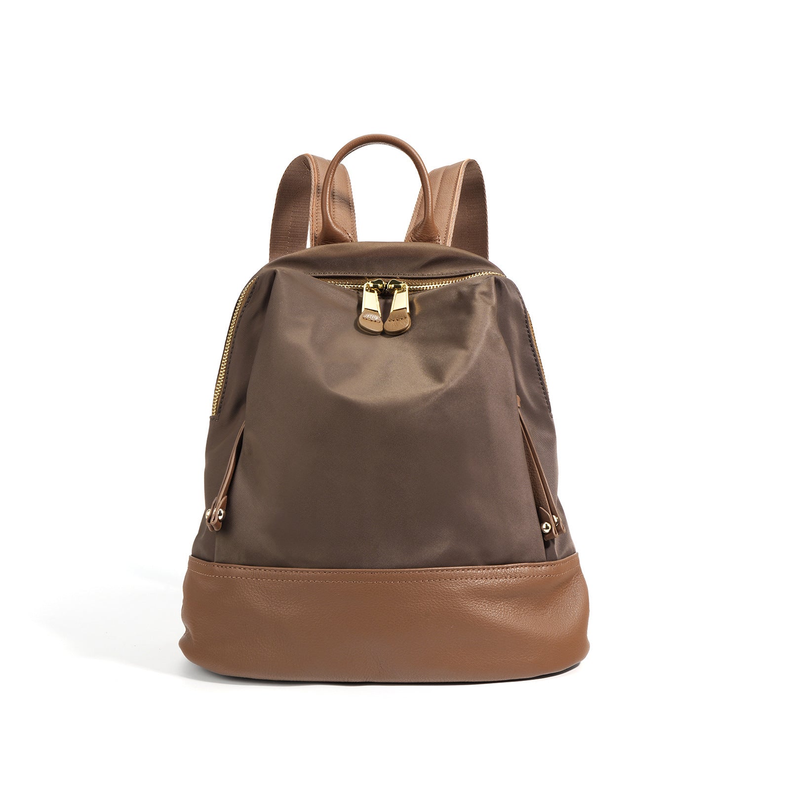 woven leather shoulder bag with zipper top - LIXA