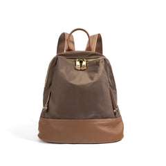 woven leather shoulder bag with zipper top - LIXA