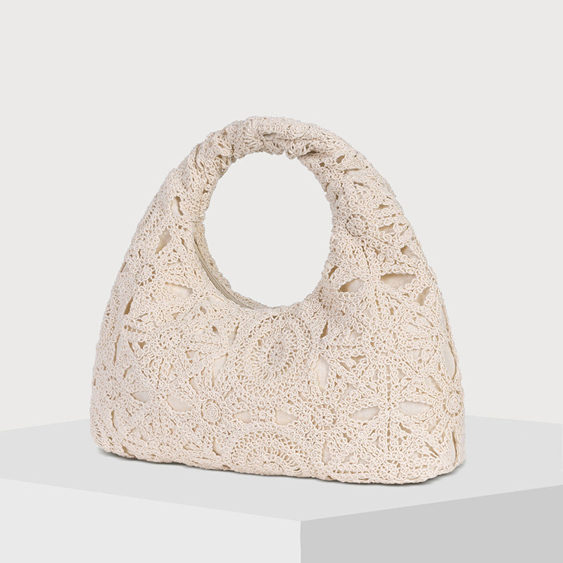 round-handle crochet handbag – LUNEH