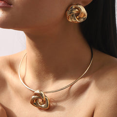 sculptural knot choker & earrings set – IOVA