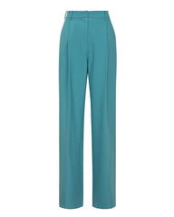 High-waisted wide-leg pants with front pleats – Verba