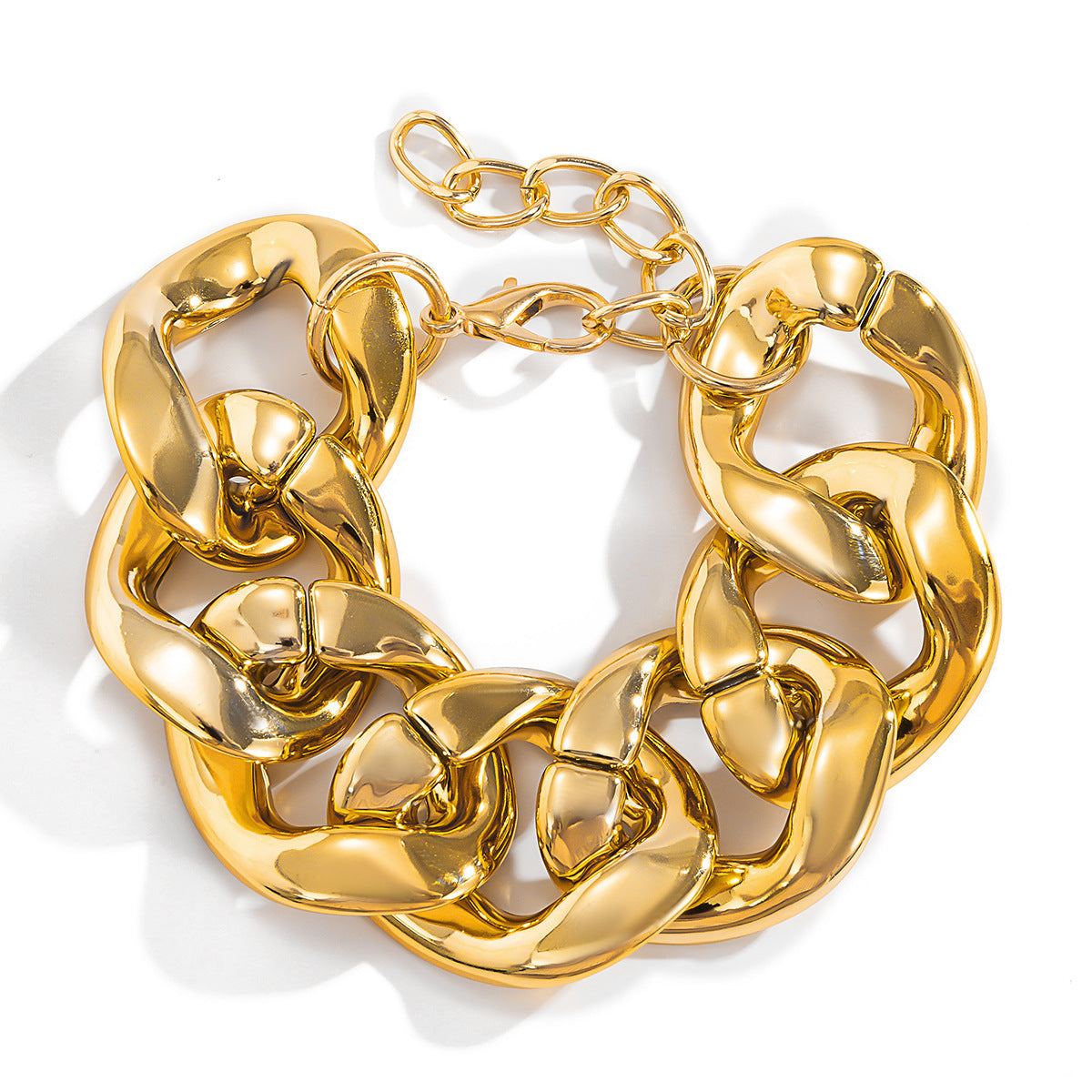 Exaggerated geometric metal jewelry chain handmade - PALSE