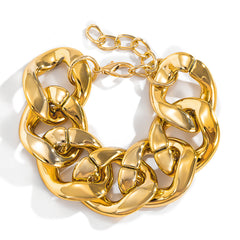 Exaggerated geometric metal jewelry chain handmade - PALSE