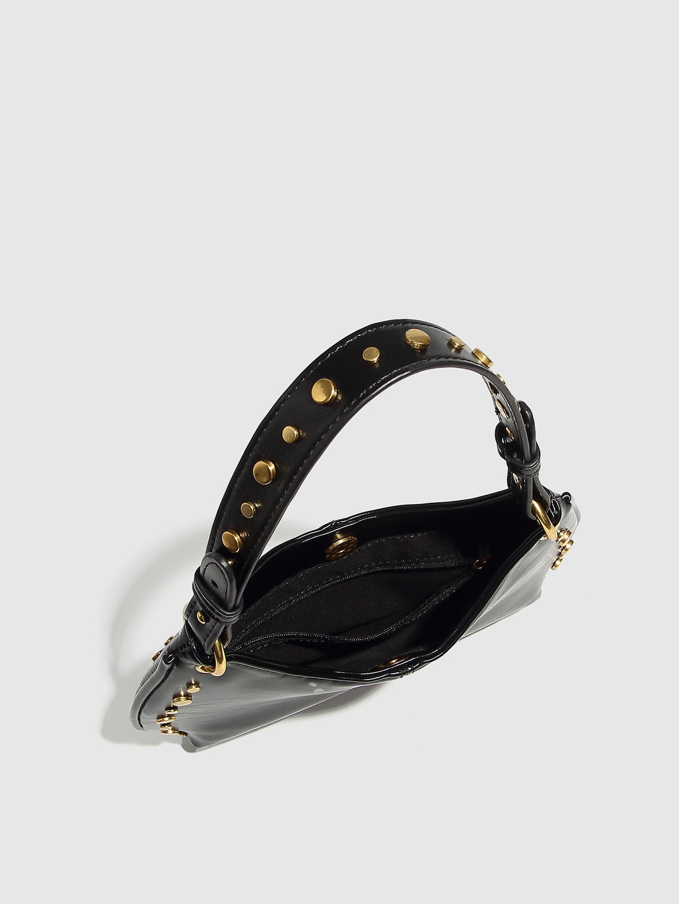 studded crescent shoulder bag – VIXEN