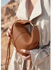 sculpted mini crossbody in pebble taupe – NORWA