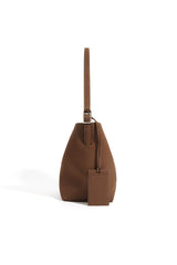 bucket shoulder bag with buckle strap and card tag - SORVA